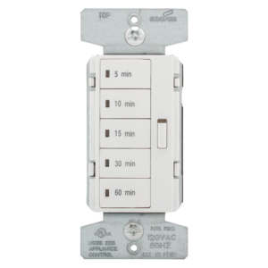 Eaton Minute Timer 5, 10, 15, 30, 60 Min Off (PT18M-W)