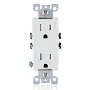 Leviton Decora Duplex Receptacle 15A ( 10 Pack)
