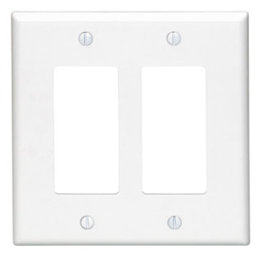 Leviton 2-Gang Standard Decora Nylon Wall plate