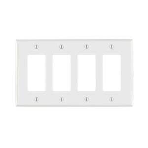Leviton 4-Gang Standard Decora Nylon Wall plate