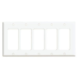 Leviton 5 Gang Wall Plate