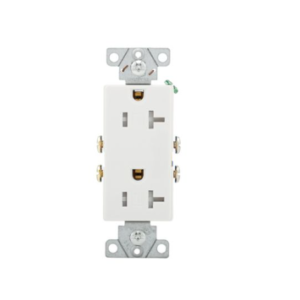 Eaton 20A decorator duplex receptacle (TR1307W-BOX) (10 Pack)