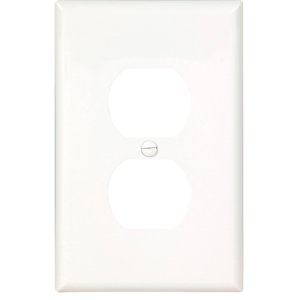 Eaton Mid-size Duplex Receptacle Wallplate (PJ8W) (10 Pack)