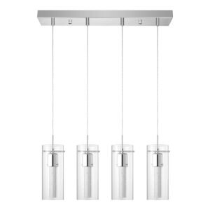 Infused Glass LED 24inch(4 Light) Pendant Light 3CCT